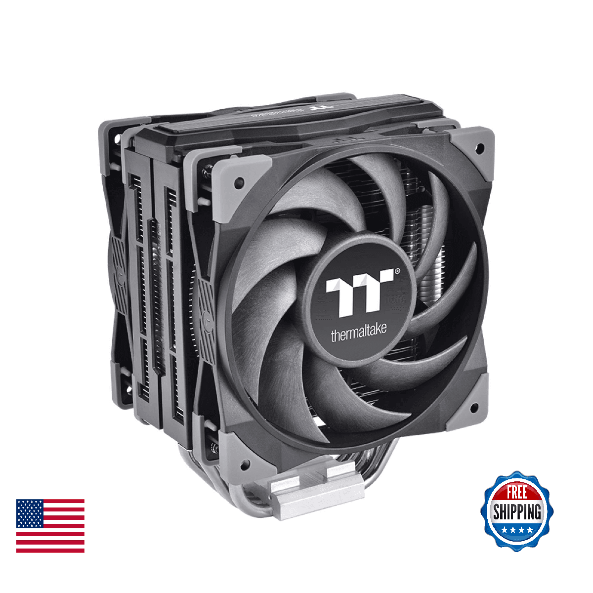 Thermaltake TOUGHAIR 510 CPU Cooler 180W TDP Intel/AMD Dual 120mm PWM Fan - Image 1