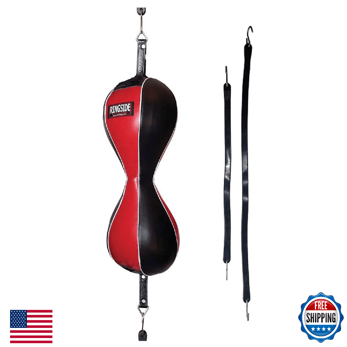 Ringside Mexican-Style Double-Double End Bag Boxing MMA 16"W x 2"H - Image 1