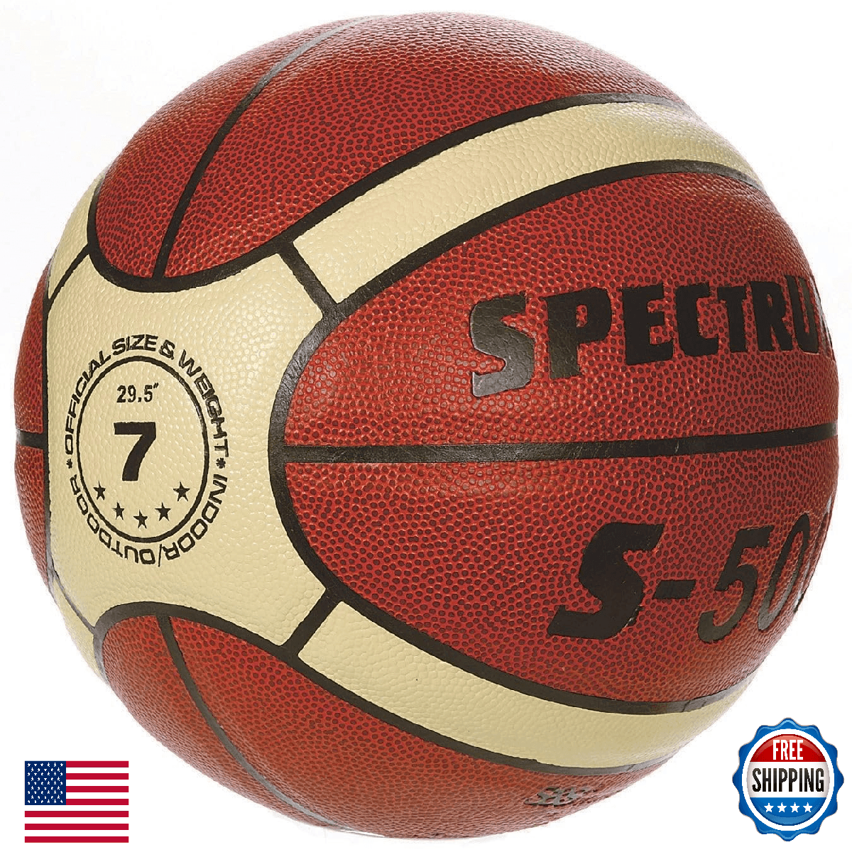 S&S Worldwide S-500 Composite Basketball - Official Size for Competitive Play - Image 1