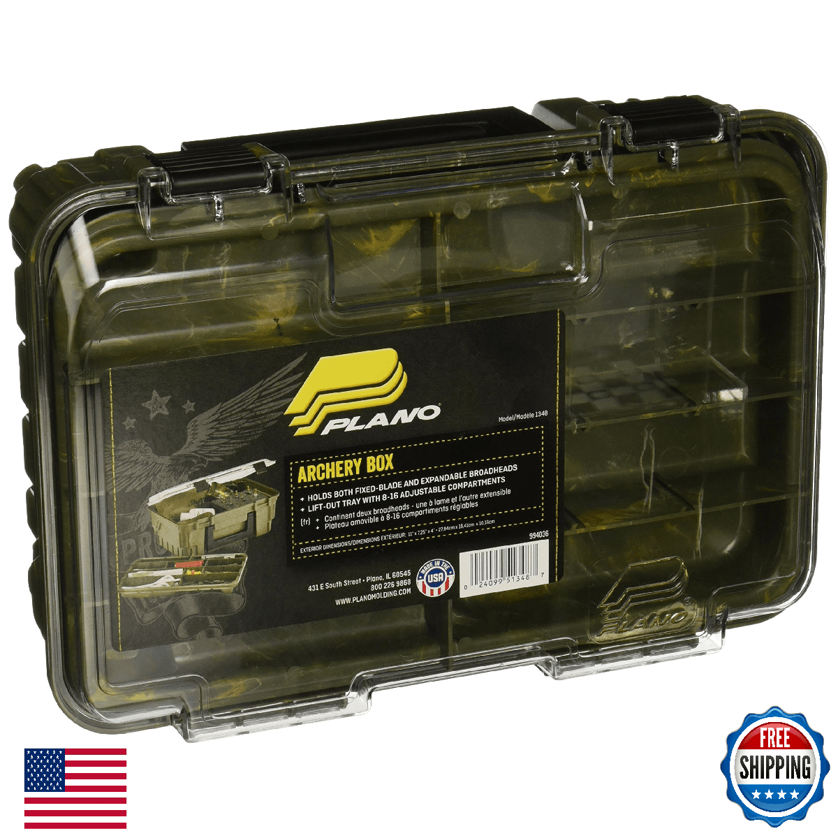 Plano Archery Accessory Box Camo Hunting Storage Hunting Gear Case - Image 1