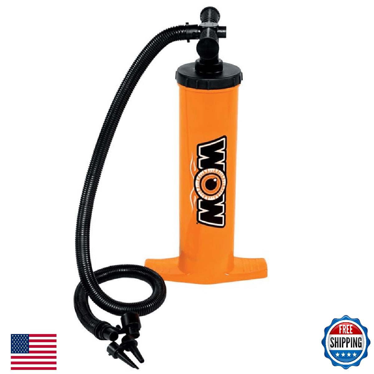 WOW Sports Manual Air Pump for Inflatables - 4 Universal Adapters Included - Image 1
