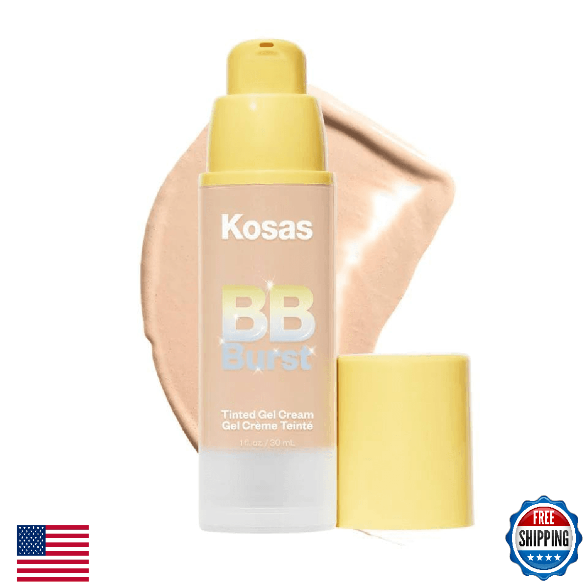 Kosas BB Burst Tinted Gel Cream Light Cool 15 - Hydrating & Skin-Improving - Image 1