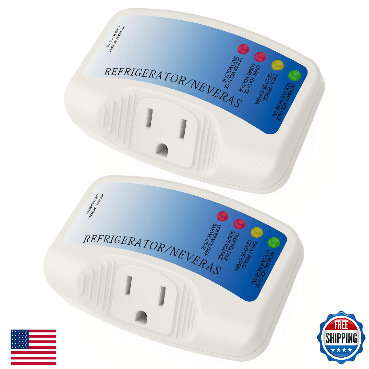 Refrigerator Surge Protector, CNAODUN Home Appliance Single Outlet Power Surge P - Image 1