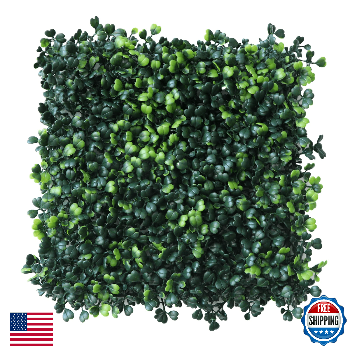 Ouyuanwall 12 Pcs 10"x10" Artificial Grass Wall Panels Boxwood Hedge Decor - Image 1