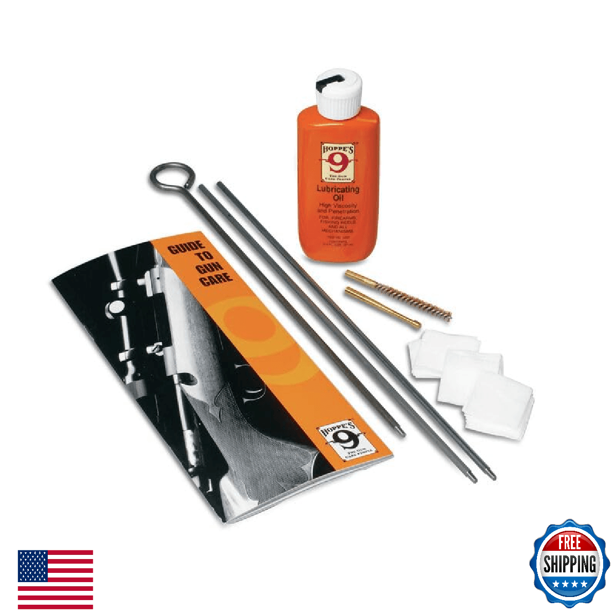 HOPPE'S Air Rifle/Pistol Cleaning Kit - .17 Caliber BB & Pellet Guns - Image 1