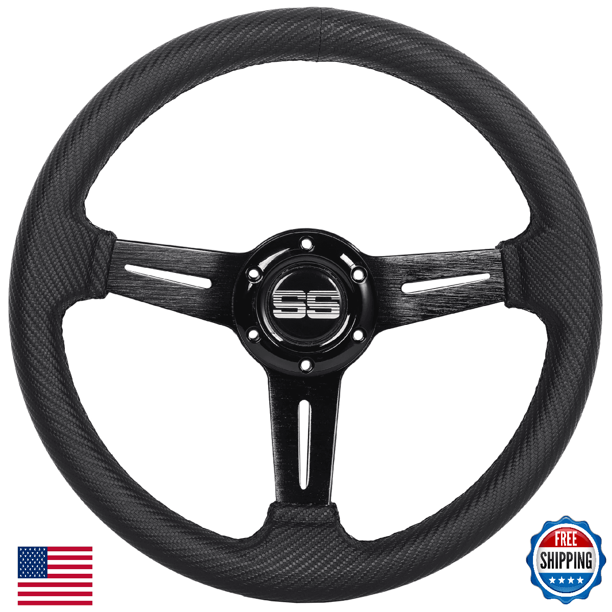 N2MU Golf Cart Steering Wheel 13" Universal - EZGO TXT RXV Club Car DS Precedent - Image 1