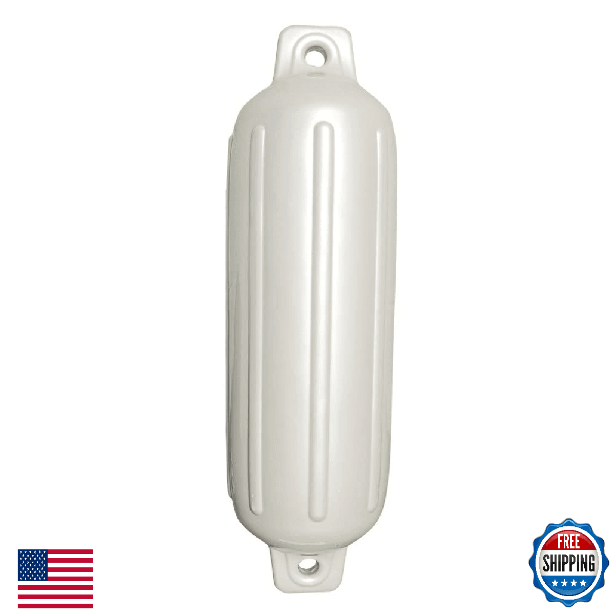 Taylor Made Storm Gard Inflatable Vinyl Fender 5.5"x20" White Boat - Image 1