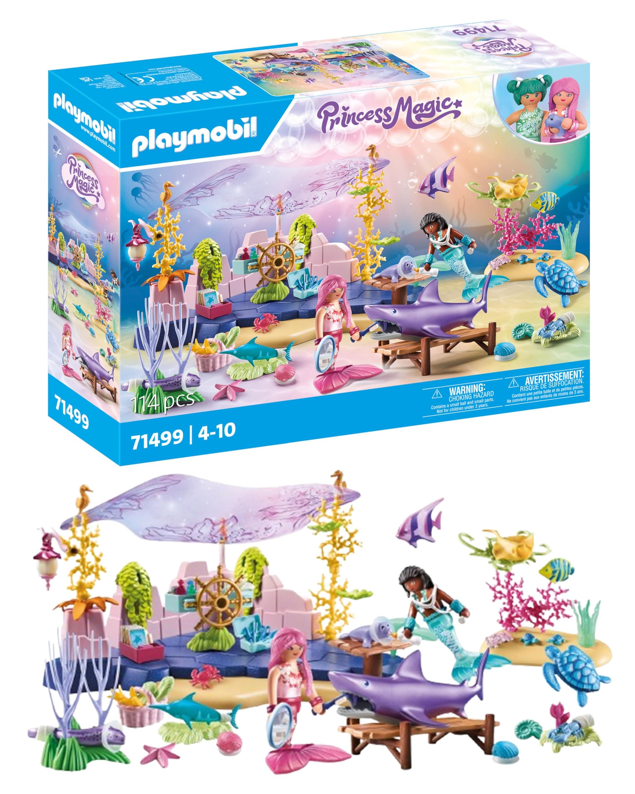 Playmobil Mermaid Animal Care Sea Creatures Playset New - Image 1