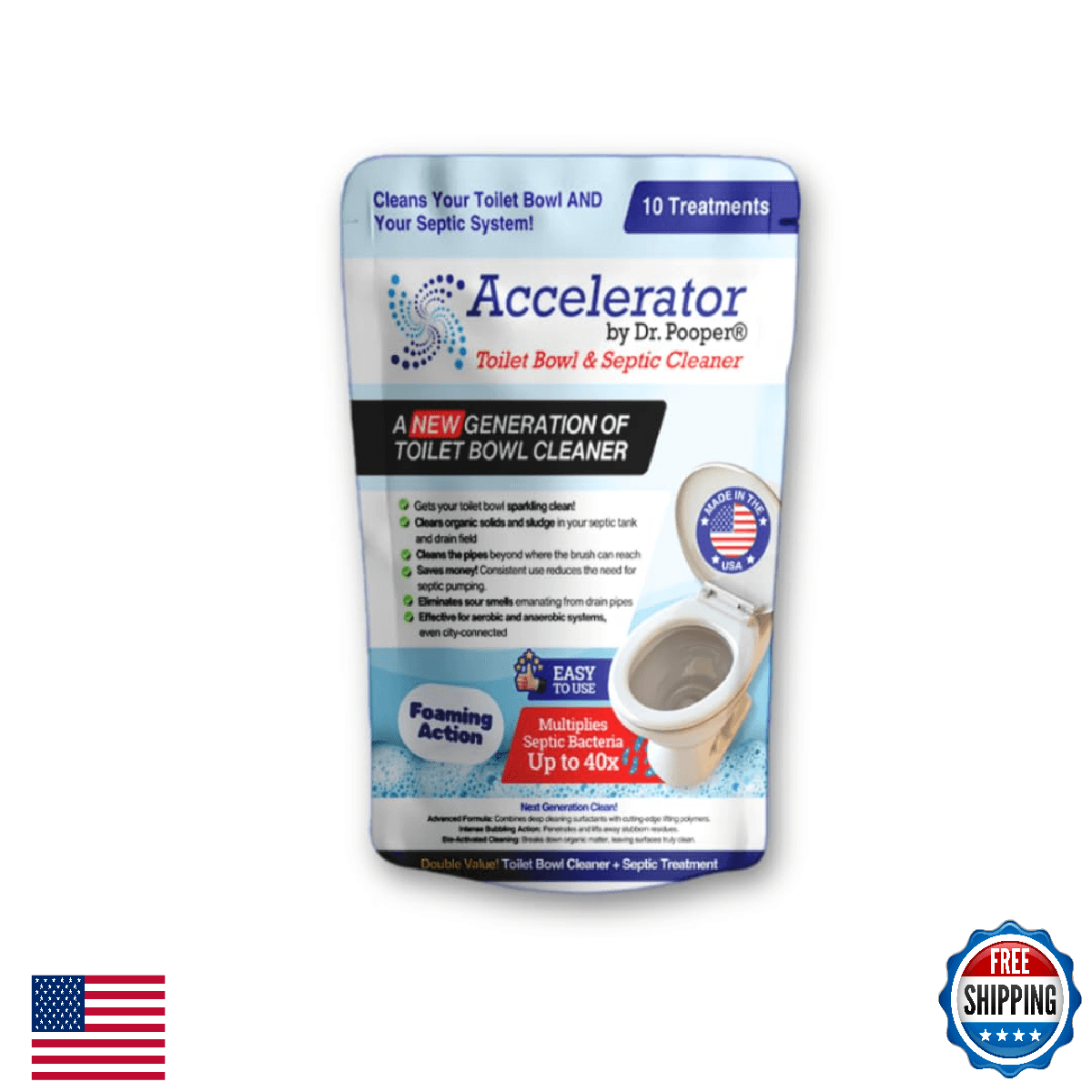 Dr. Pooper Toilet Bowl & Septic Tank Cleaner—Stain Remover & Odor Elim - Image 1