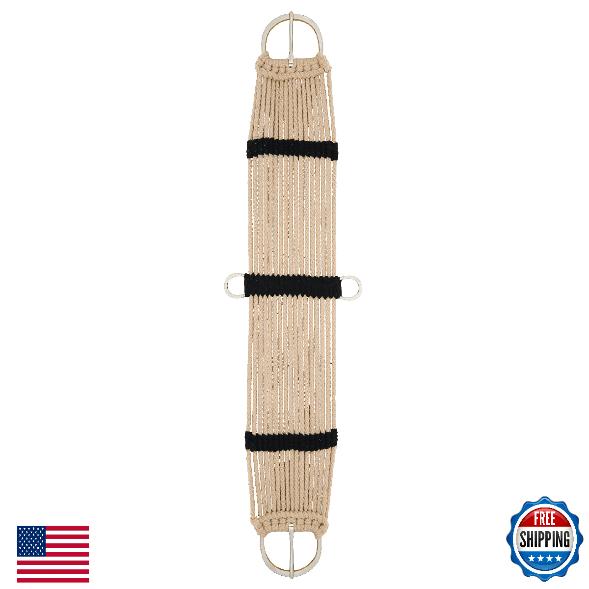 Weaver Equine Rayon 17 Strand Anti-Slip Horse Saddle Cinch Girth - Image 1