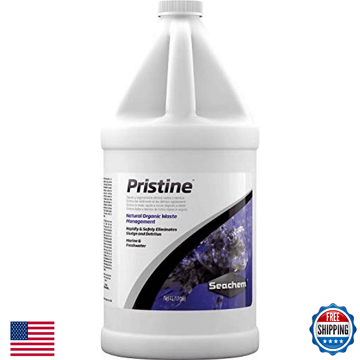 Seachem Pristine Natural Waste Management - Organic Sludge and Detritus Eliminat - Image 1