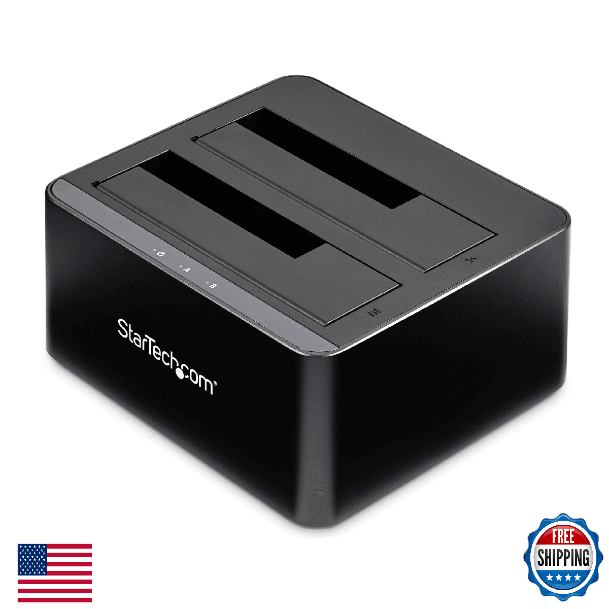 StarTech Dual-Bay USB 3.0 to SATA Hard Drive Docking Station, USB Hard Drive Doc - Image 1