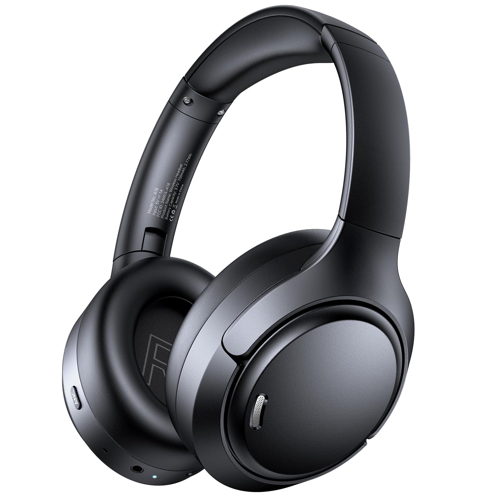 TAGRY A18 Hybrid ANC Bluetooth 6.0 Headphones 120H Playtime Hi-Res Audio ENC Mic - Image 1
