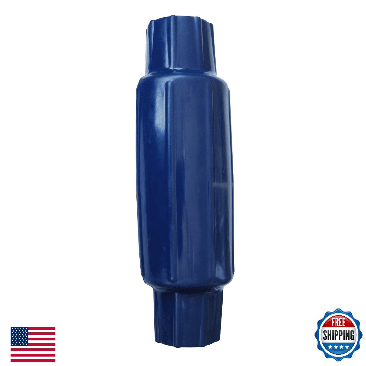 Dock Edge + Torpedo Pipe Bumper, 18" PVC - Navy Blue, For 2" Pipes - Image 1