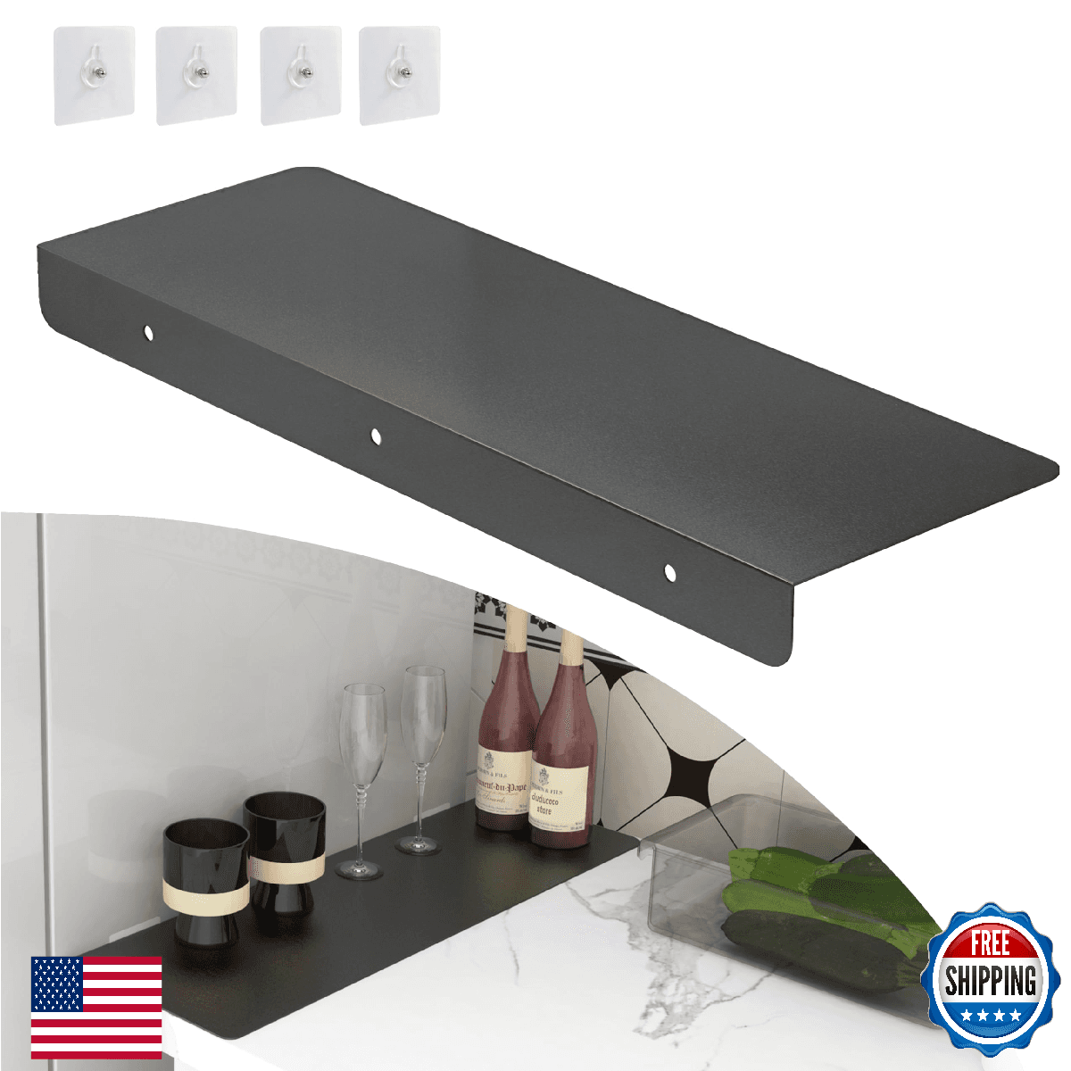 Metal Kitchen Refrigerator Gap Partition Countertop Gap Extension Board, Refrige - Image 1