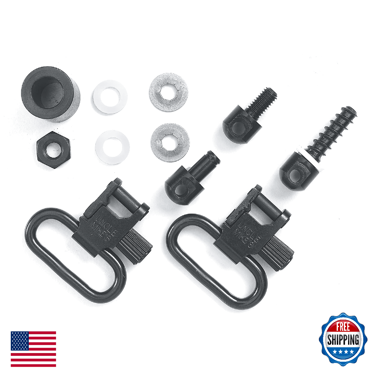 Uncle Mike's QD 115 MCS 1" Black Magnum Super Swivels Quick Detach - Image 1