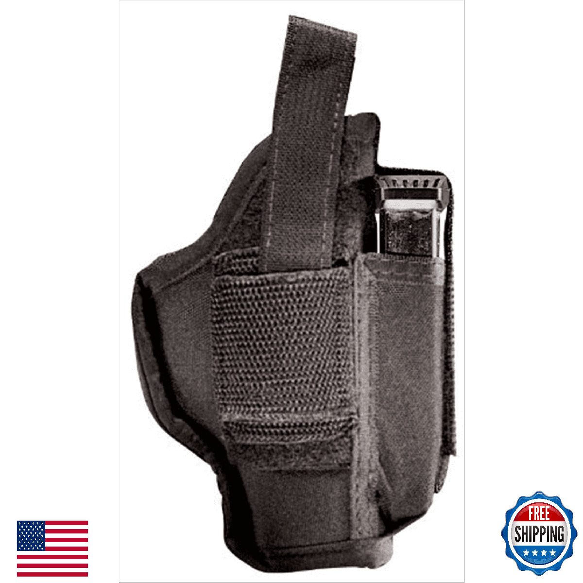 GunMate Hip Holster Black Size 10 Ambidextrous 21110C - Image 1