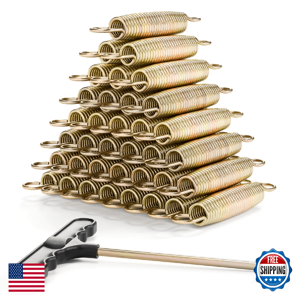 LUDACOO 5.5" Trampoline Springs, Heavy Duty Stainless Steel Trampoline Accessori - Image 1