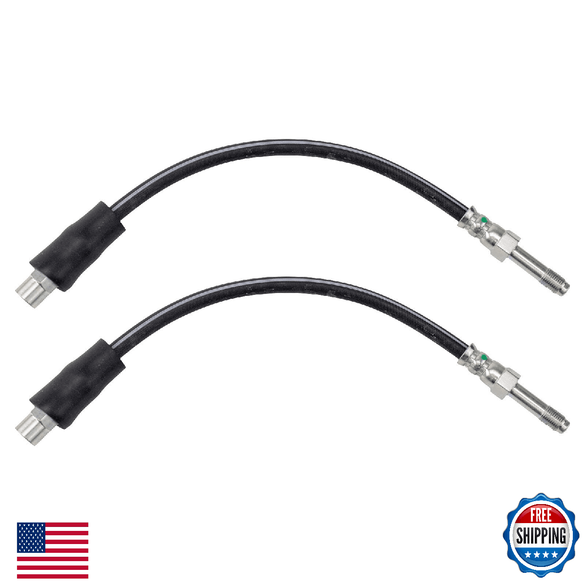 TRQ Rear Brake Hose Set for 97-03 BMW 525i 528i 530i 540i M5 DOT Certified - Image 1