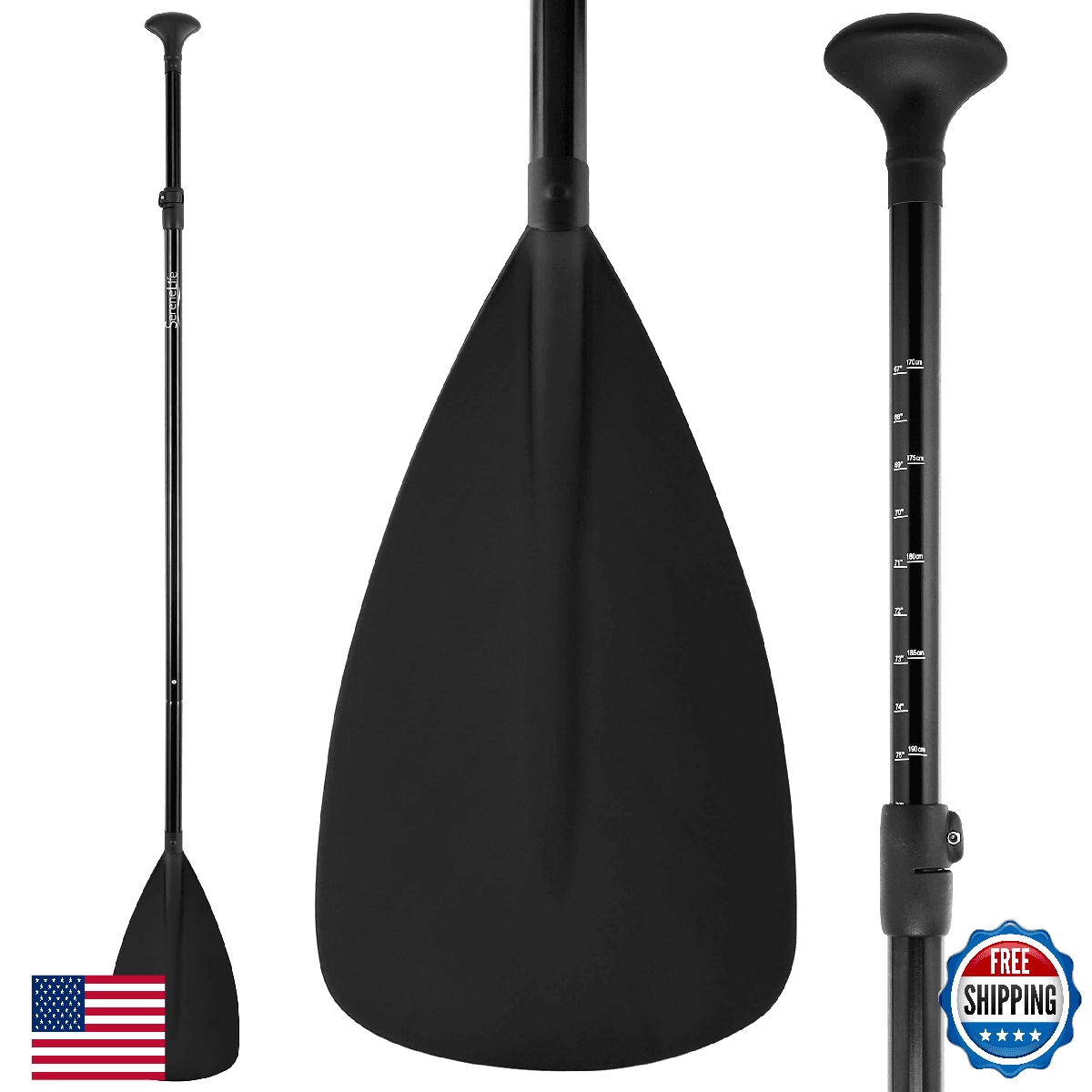 SereneLife Adjustable Oar Paddle for SLSUPB10 SLSUPB20 Thunder Wave SUP - Image 1