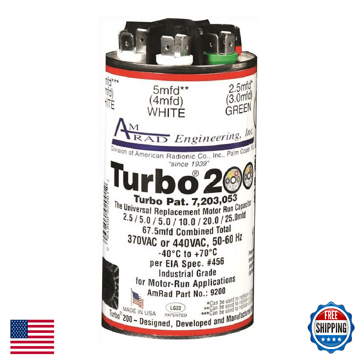 Turbo 200 Motor Run Capacitor - Image 1