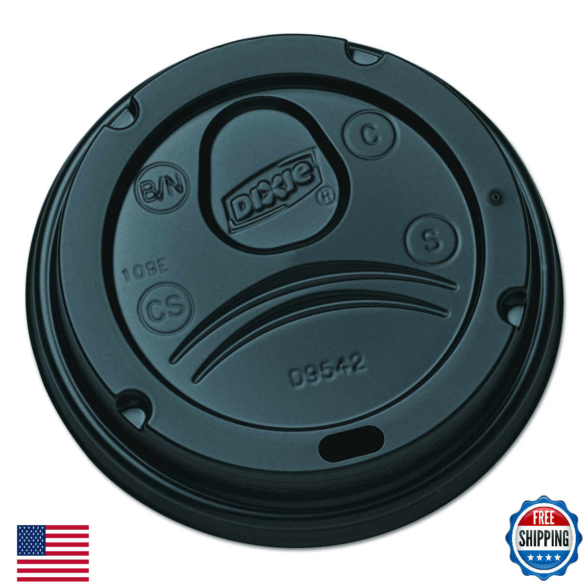 Georgia-Pacific Dixie 10-16 Oz. Dome Hot Coffee Cup Lids by GP PRO (Georgia-Paci - Image 1