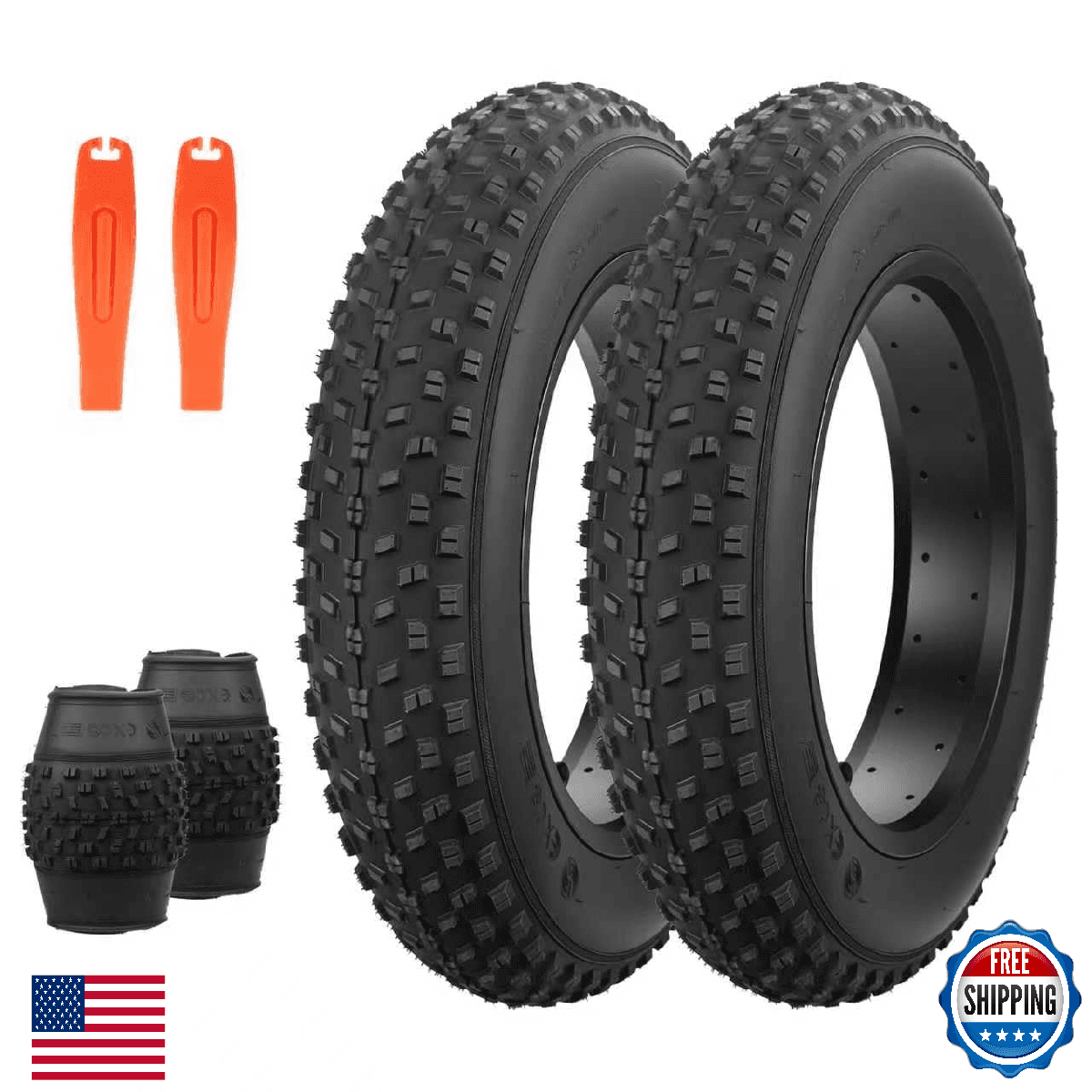 ZUKKA 20x4.0 E-Bike Tire Fat Tire High Performance Replacement Folding Mountain - Image 1