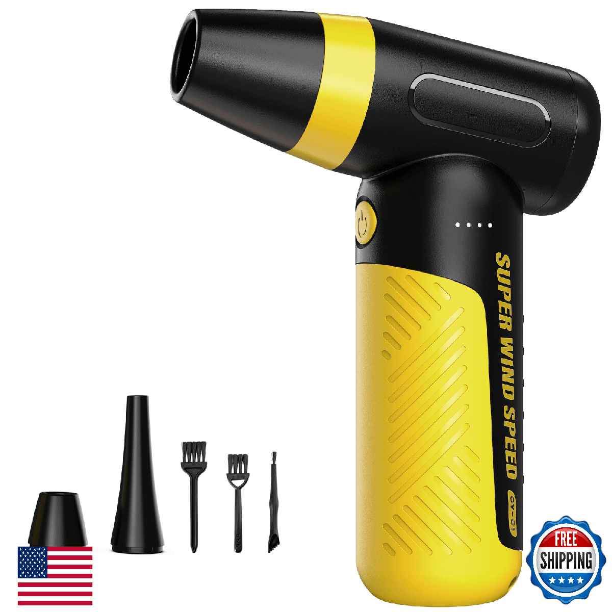 DEEBOX Electric Compressed Air Duster & Blower, 150000 RPM Super Power Adjustabl - Image 1