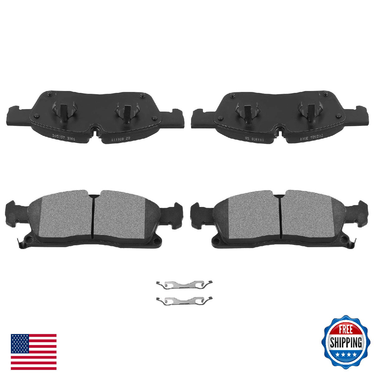 AUTOMUTO Front Semi-Metallic Disc Brake Pads Set D1455 Dodge Durango Jeep Grand - Image 1