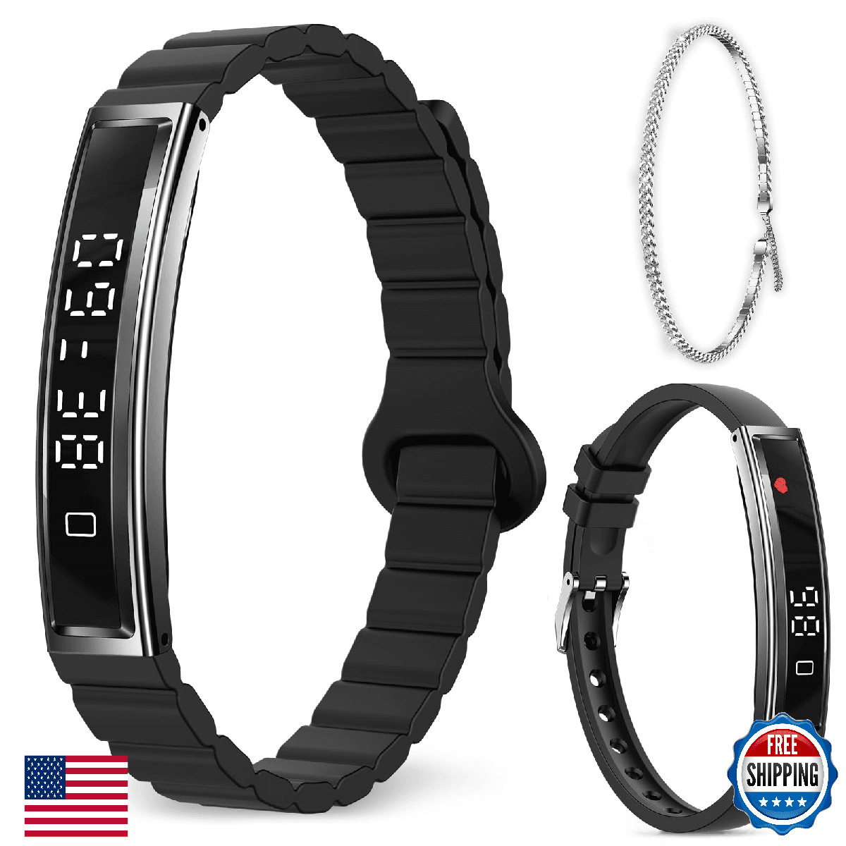 Efolen Smart Bracelet for Women Ultralight Fitness Tracker Heart Rate Blood Oxyg - Image 1