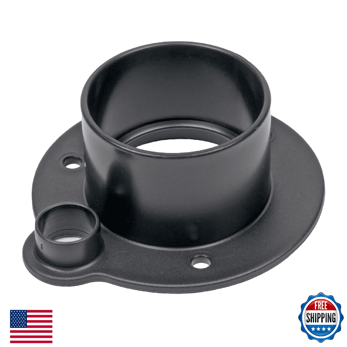 T-H Marine Supplies Rigging Flange w/ Fuel Port - Black - Image 1