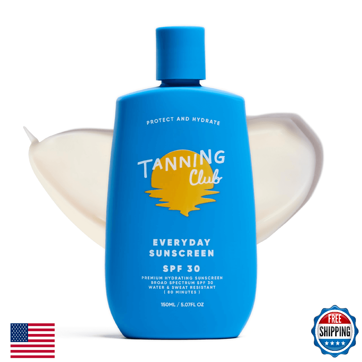 Tanning Club - Everyday Sunscreen - SPF 30 Lightweight Sunblock Lotion for Face - Image 1