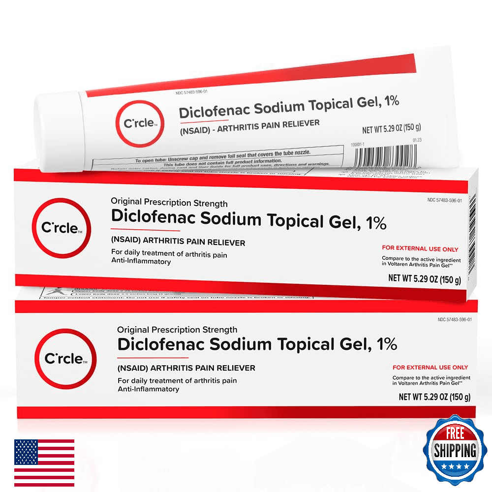 C'rcle Diclofenac Sodium Gel 1% 150g - Arthritis Pain Relief Cream - Image 1
