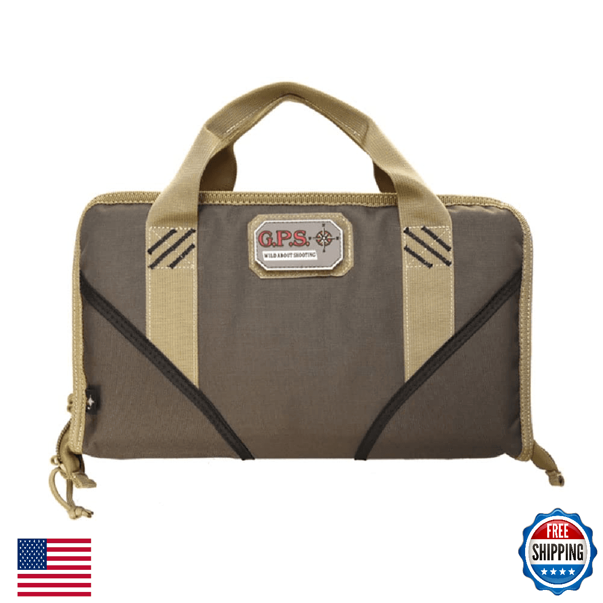 G. Outdoor Products G.P.S. GPS-1485PCMF Handgun Case Memory Foam Large - Image 1
