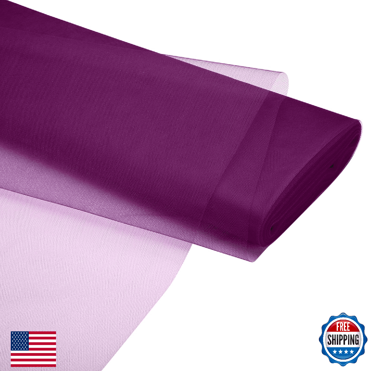 PATIKIL 100% Polyester Tulle Fabric Rolls, 54 Inch by 40 Yards Fabric Spool Tull - Image 1