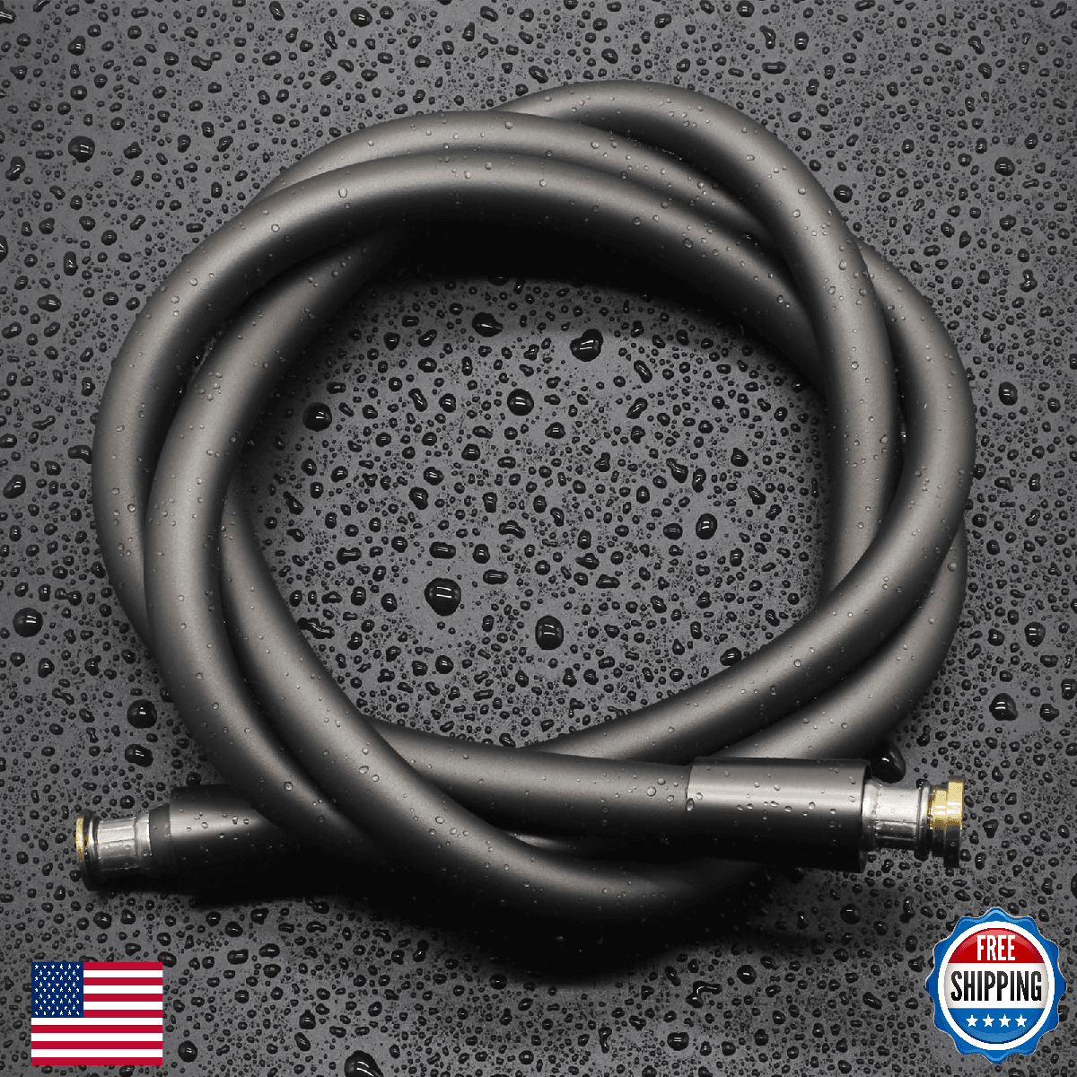 BriskSpring 69" Ultra-Soft Silicone Shower Hose, Anti-Kink, NSF Certified - Image 1