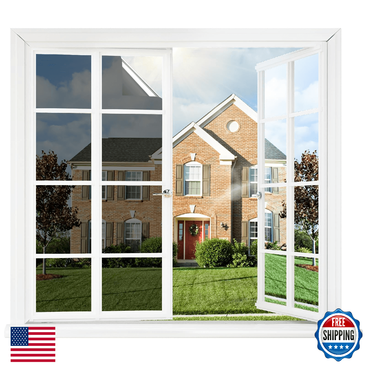 rabbitgoo Window Tint for Home One Way Privacy Window Film See Out Not In Heat U - Image 1
