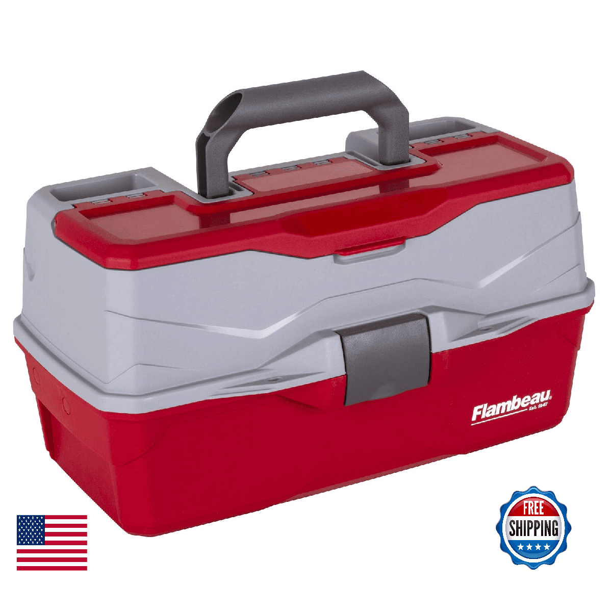 Flambeau Outdoors 6383TB 3-Tray Tackle Box - Classic Fishing Lure Storage Organi - Image 1