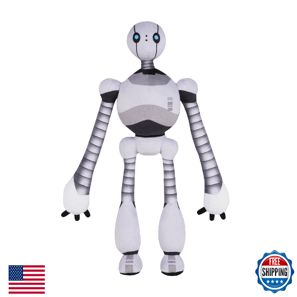 Adjustable 13 Inch Plush Robot Toy, Funny Stuffed Animal Gifts for Girls & Boys - Image 1