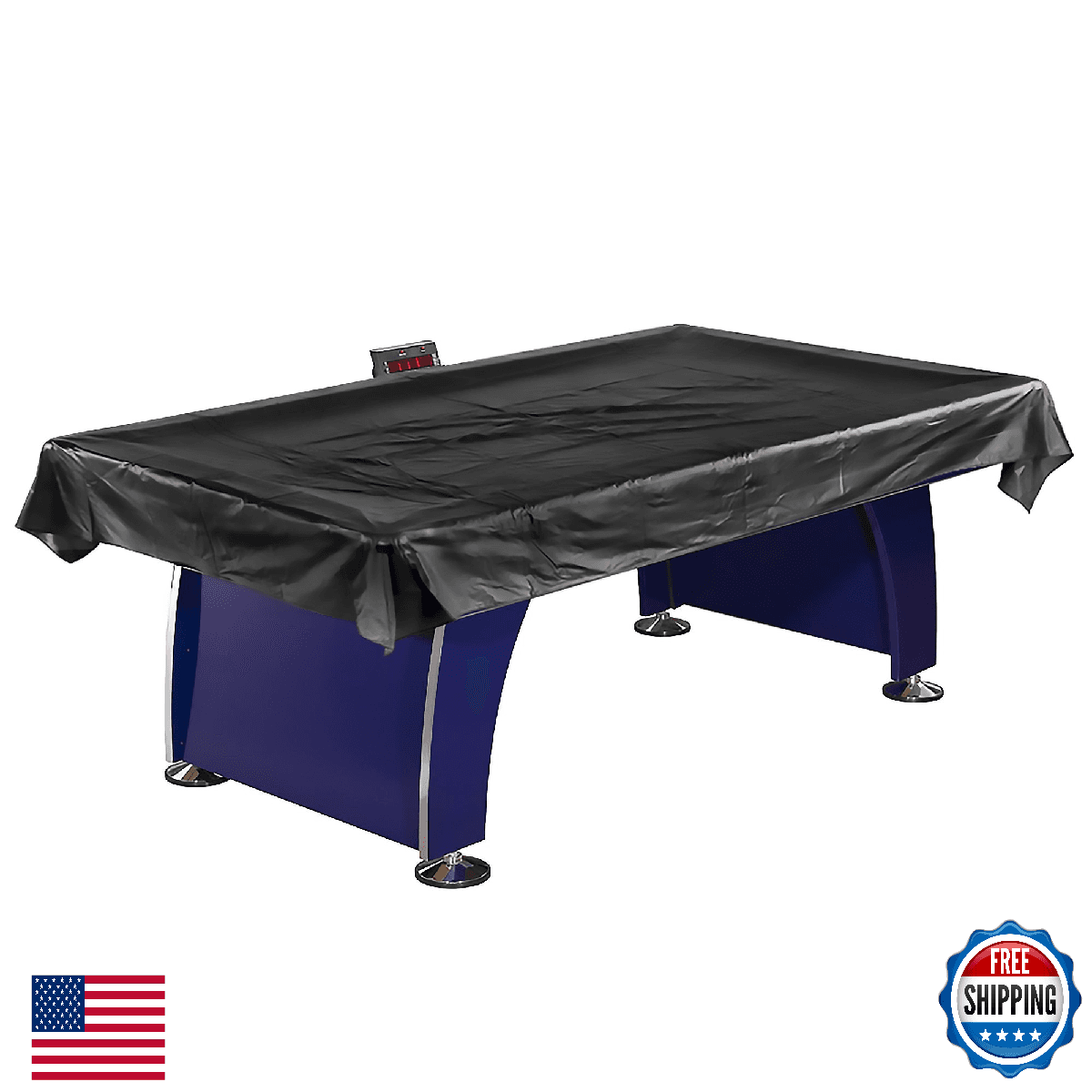 Hathaway Air Hockey Table Cover 6-7.5 ft Weather-Resistant Polyester Black - Image 1