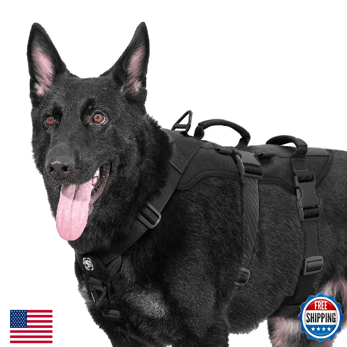OneTigris Escape Proof Dog Harness No Pull w/Handles Tactical Vest - Image 1