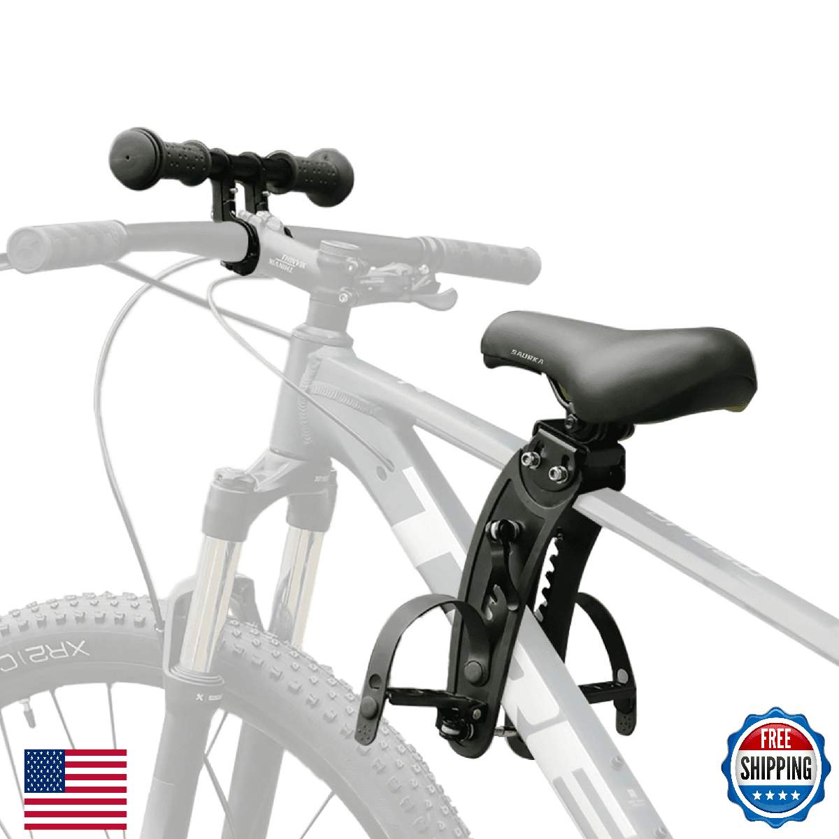 Saurka Kid Bike Seat Front Mount Handlebar Compatible All MTB Cycling - Image 1