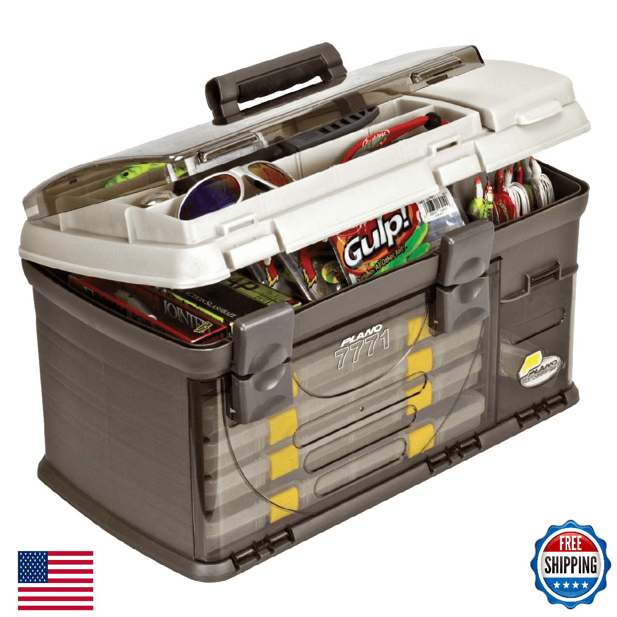 Plano 7771-01 Guide Series Tackle System Premium Storage Box w/ 4 Trays - Image 1