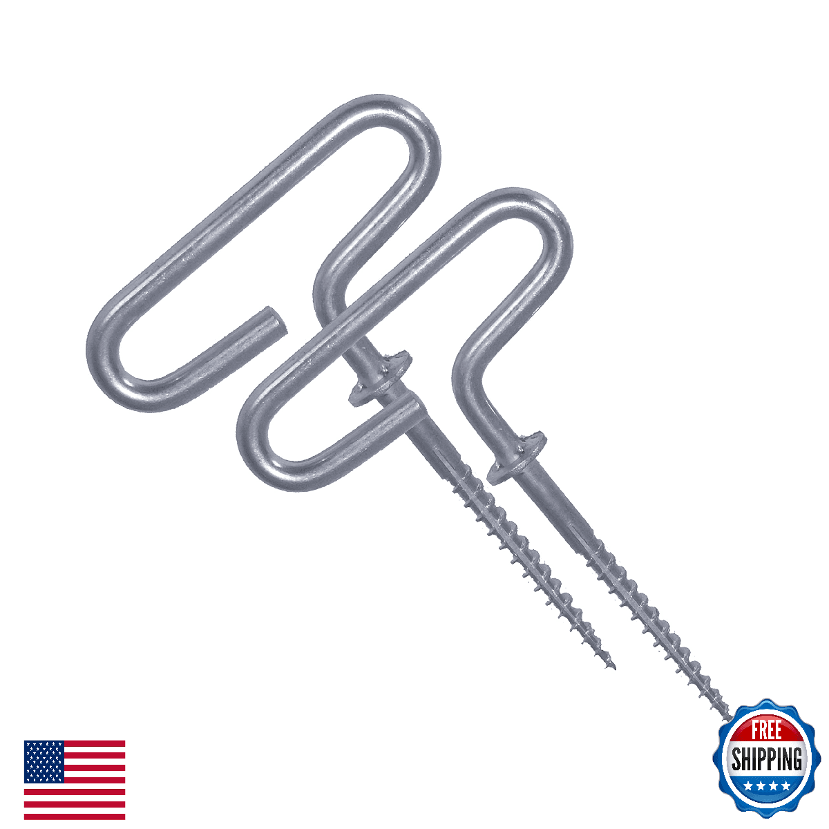 Eskimo 69138 Ice Shelter Anchors, 2-Pack, Self-Tapping, Easy Grip - Image 1