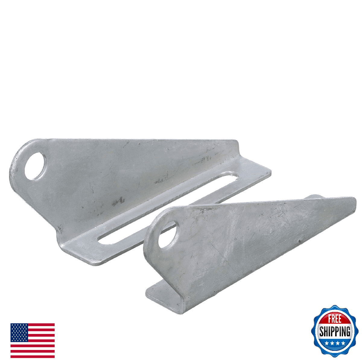 Seachoice Keel Roller Bracket, Galvanized Steel, Boat Trailer, 2-Piece - Image 1