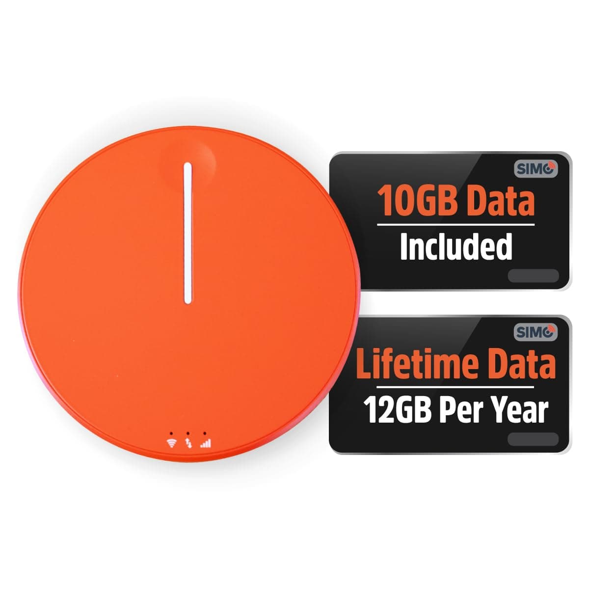 SIMO Solis Hero 4G LTE Hotspot - Lifetime 12GB/yr + 10GB Global Data, No Contrac - Image 1