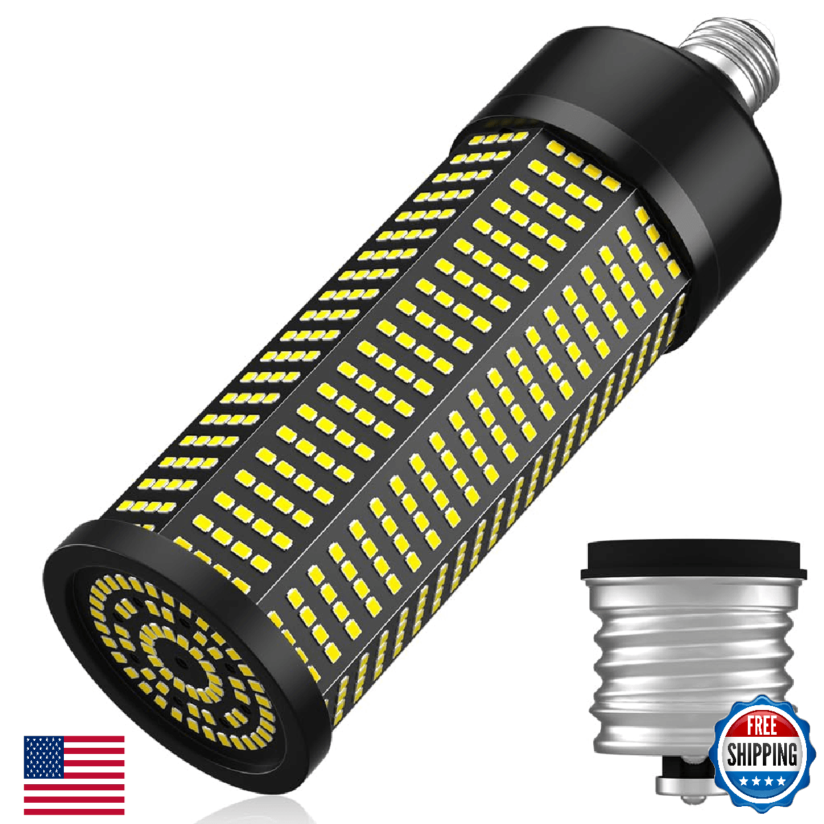 1000W Equivalent E26/E27 LED Corn Lights Bright 15270Lumens 6000K Daylight Lamp - Image 1