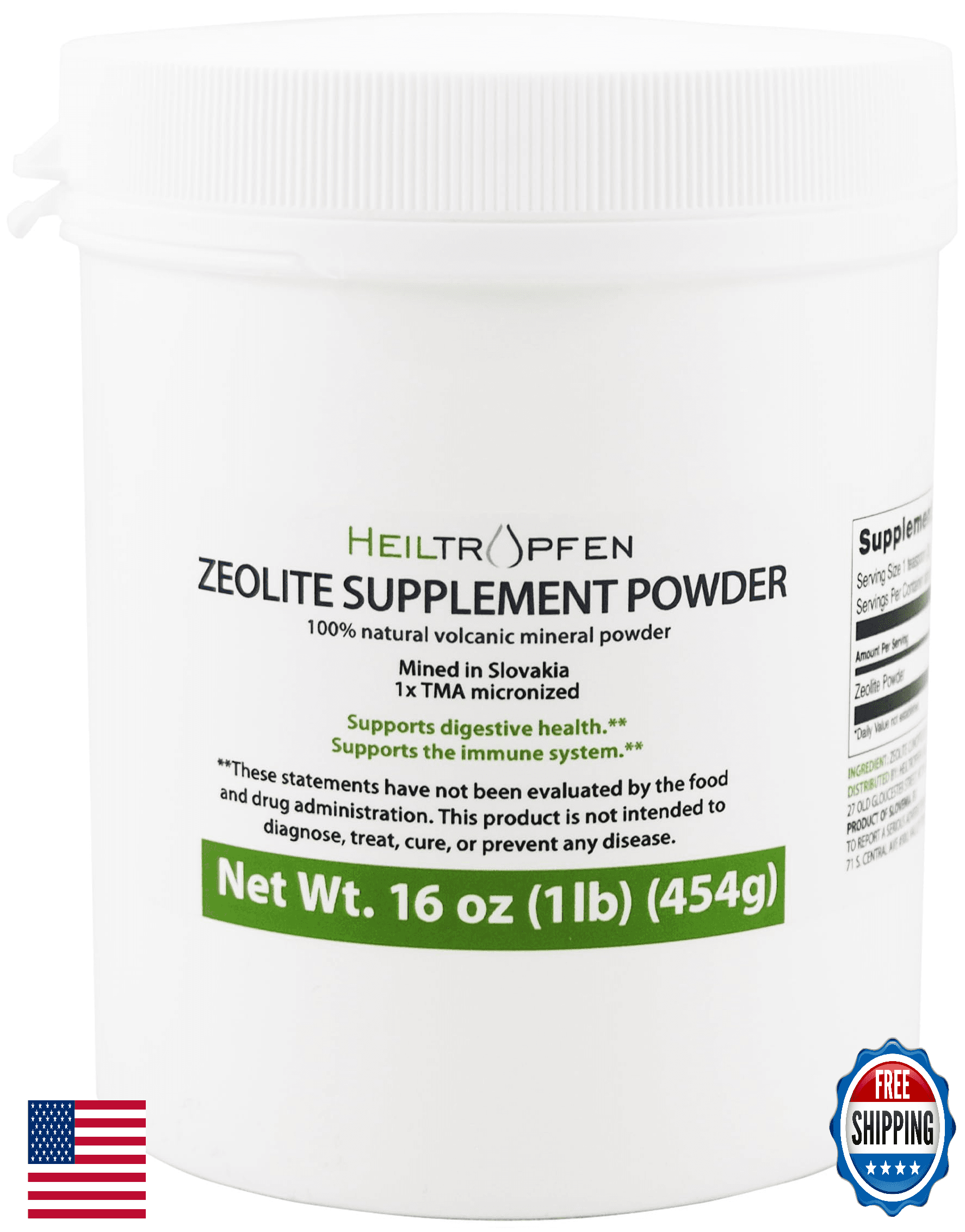 Heiltropfen Zeolite Powder 1lb/454g | Detox Clinoptilolite Supplement - Image 1