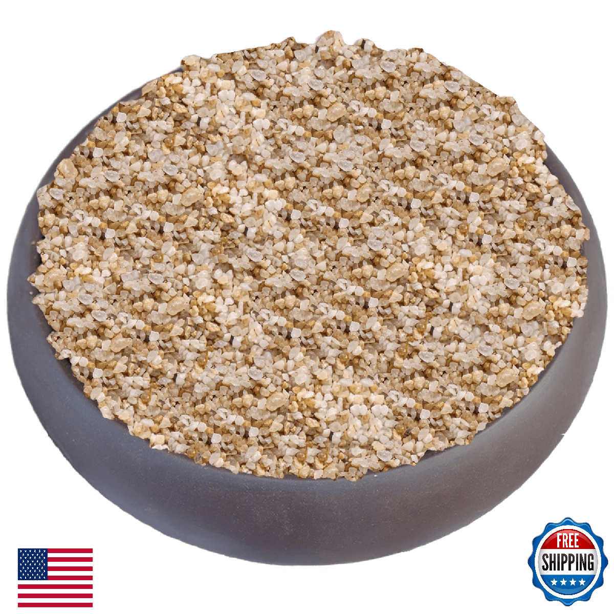 18LB Coarse Silica Sand for Succulent Cactus Bonsai Soil Cover & Drainage - Image 1