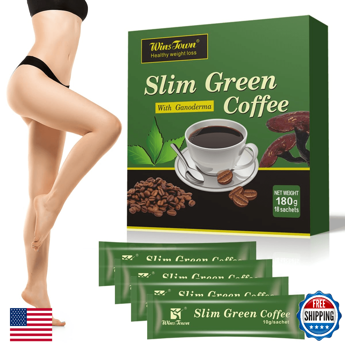 FARWIX Green Coffee Bean Extract Powder - Gluten-Free, Non-GMO - Image 1